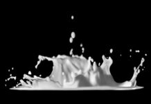 뼈의 건강을 지키는 첫걸음, 골다공증 예방 이렇게 실천하세요 a black and white photo of a liquid splash
