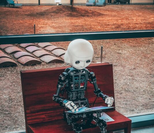 AI 기반 건강 관리, 내 손안의 주치의로 자리 잡다 black and white robot toy on red wooden table